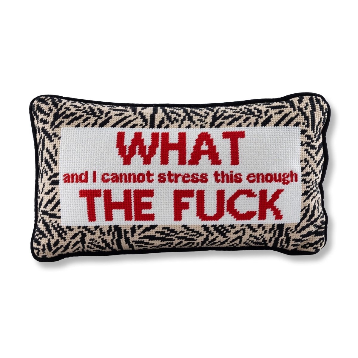 WTF Needlepoint Pillow - HOUSE OF SHE