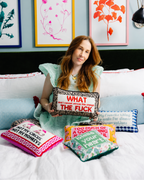 WTF Needlepoint Pillow - HOUSE OF SHE