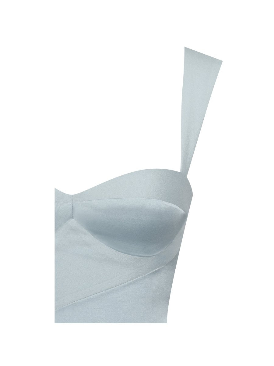 Yaffa Baby Blue Mini Dress - HOUSE OF SHE