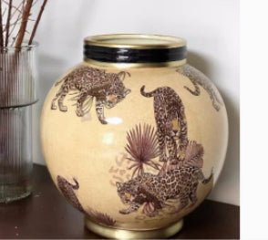 Yellow Orchid Fortune‑Bringing Vase – Treasure Basin Cornucopia - HOUSE OF SHE