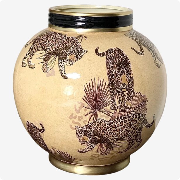Yellow Orchid Fortune‑Bringing Vase – Treasure Basin Cornucopia - HOUSE OF SHE