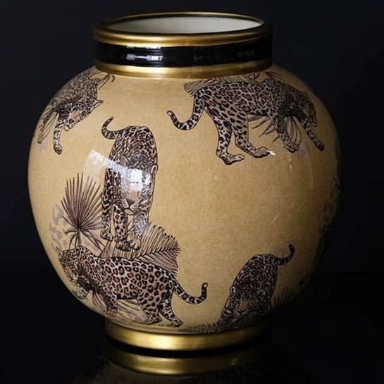 Yellow Orchid Fortune‑Bringing Vase – Treasure Basin Cornucopia - HOUSE OF SHE