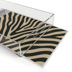 Zebra Print Acrylic Serving Tray - HOUSE OF SHE