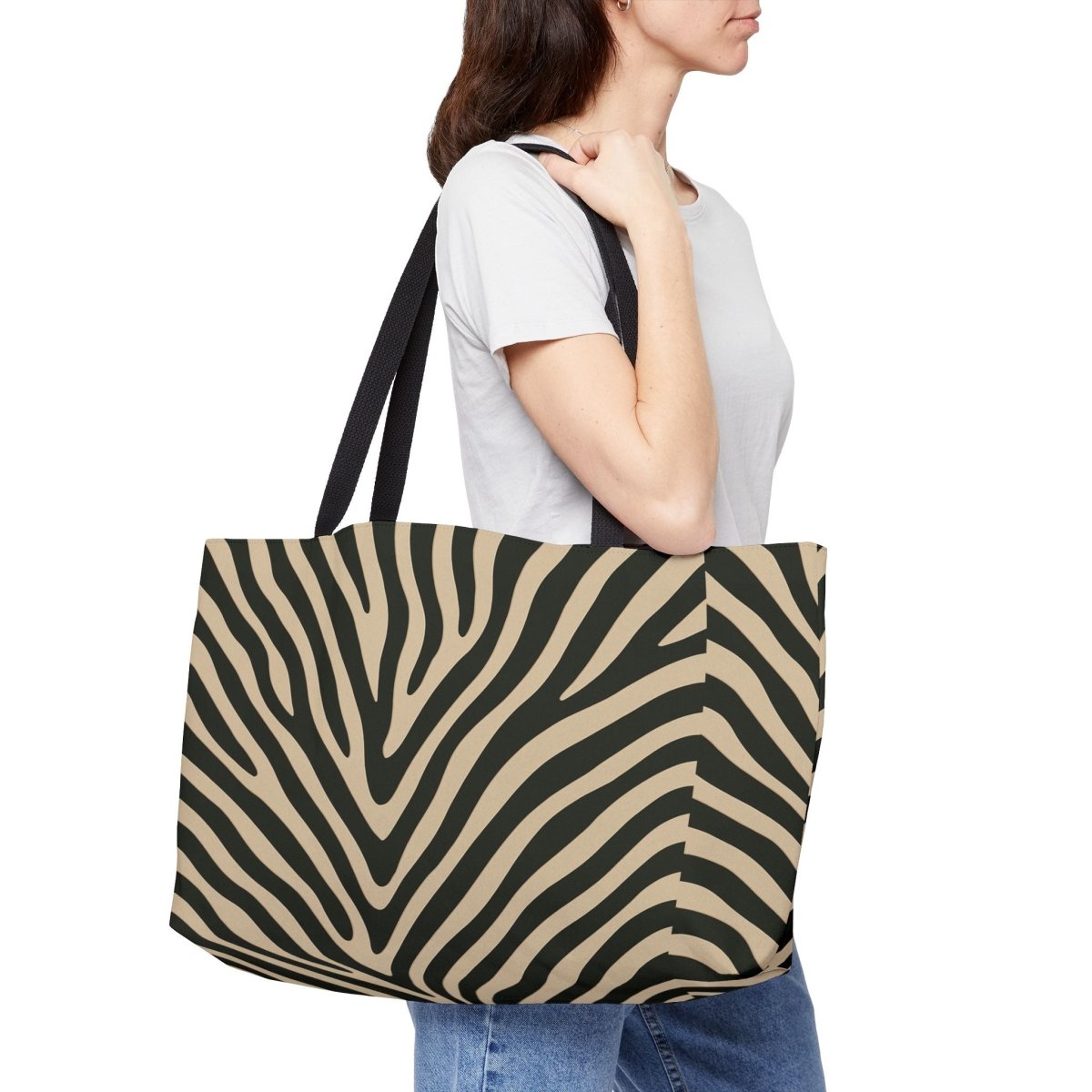 Zebra Print Weekender Tote Bag - HOUSE OF SHE