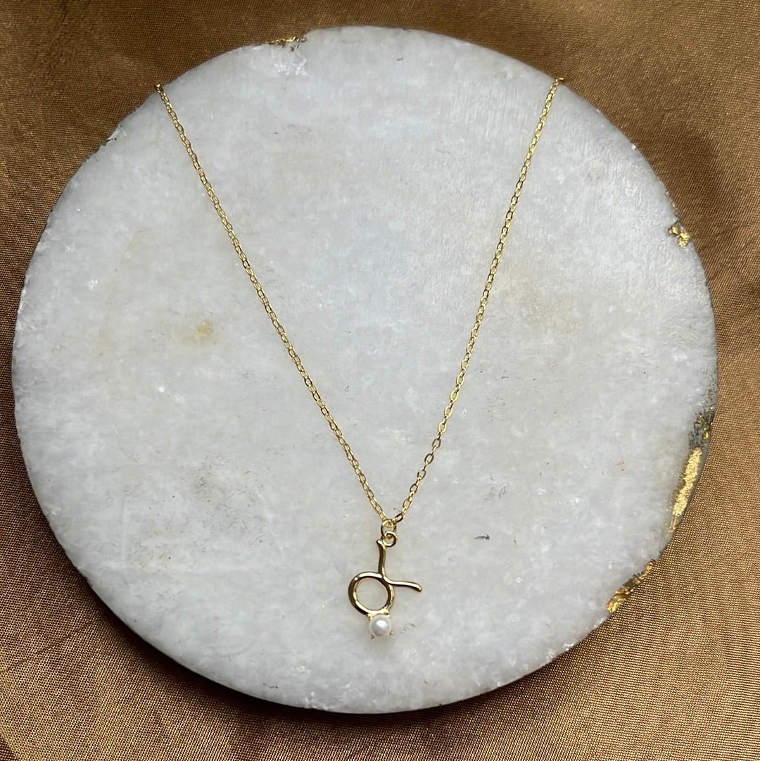 Zodiac Pearl Necklace - HOUSE OF SHE