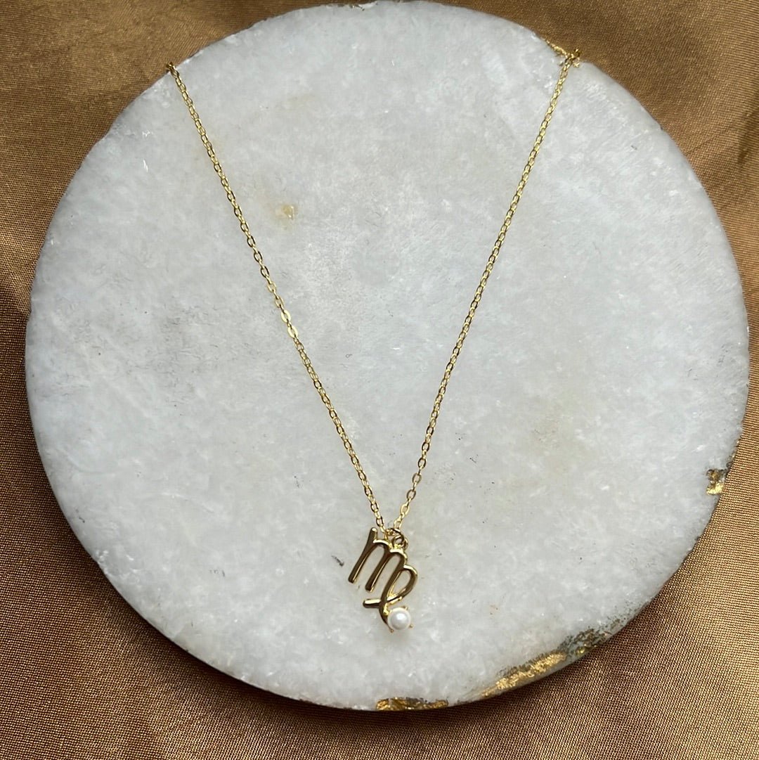 Zodiac Pearl Necklace - HOUSE OF SHE