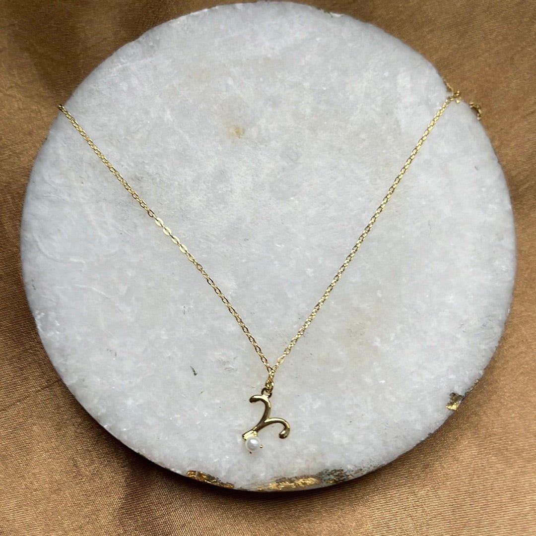 Zodiac Pearl Necklace - HOUSE OF SHE