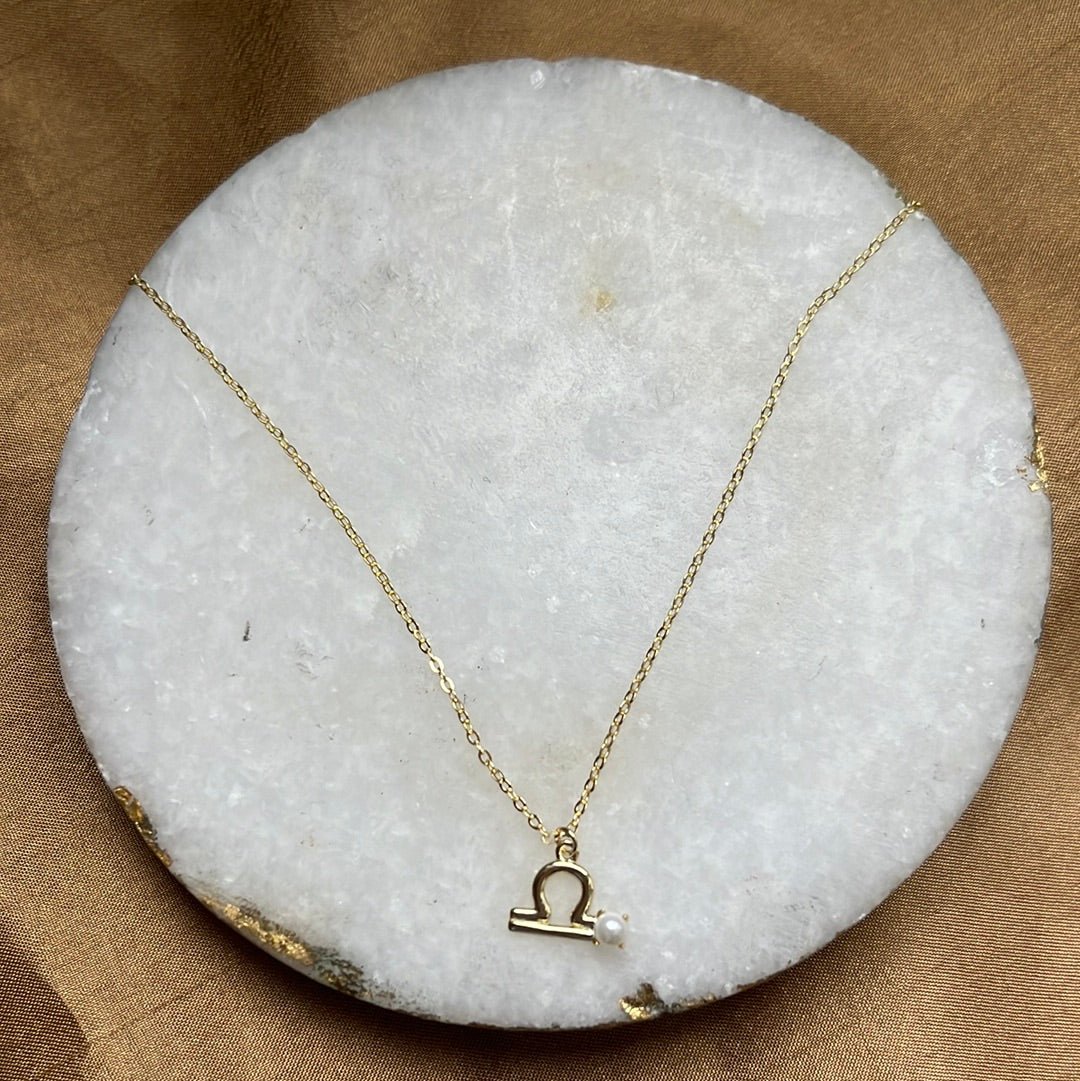 Zodiac Pearl Necklace - HOUSE OF SHE
