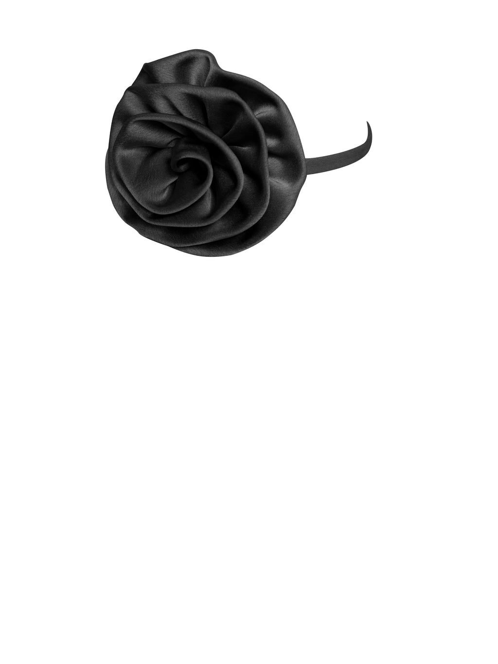 Vida Satin Rose Flower Choker - HOUSE OF SHE