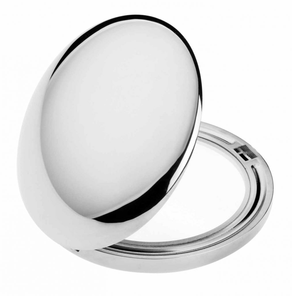 2 Inch Round Domed Double | Sided Compact Mirror | 3X Magnification - HOUSE OF SHE
