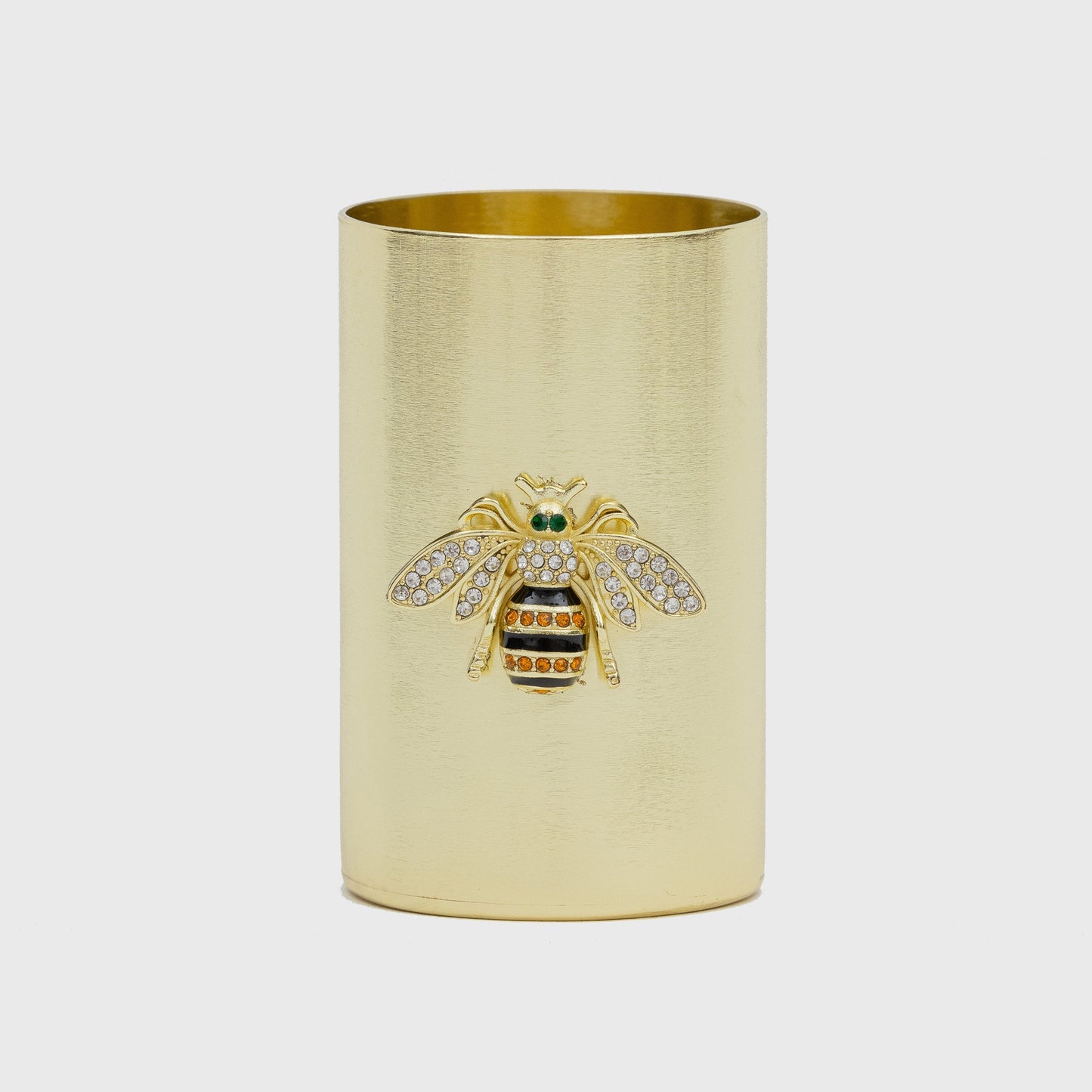 Stripey bee pot, small