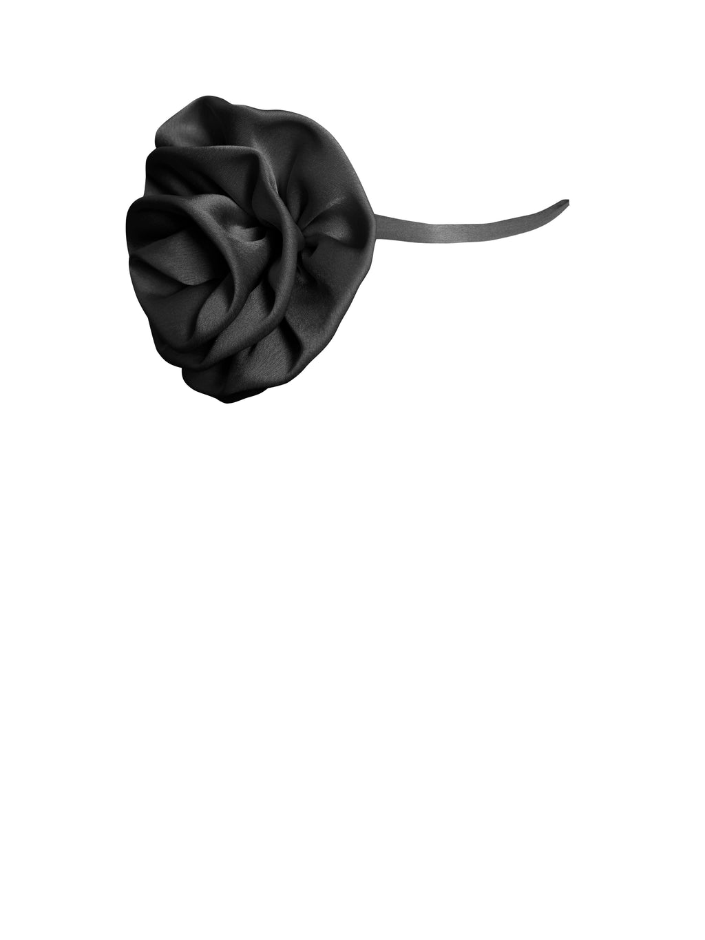 Vida Satin Rose Flower Choker - HOUSE OF SHE