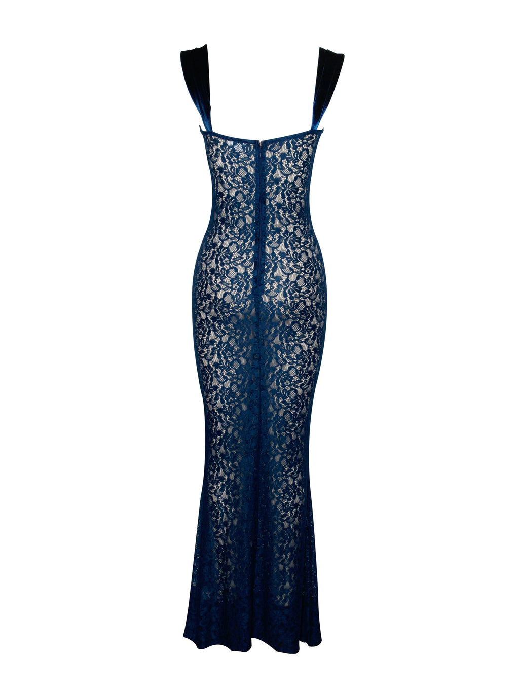 Vita Teal Lace Maxi Dress - HOUSE OF SHE