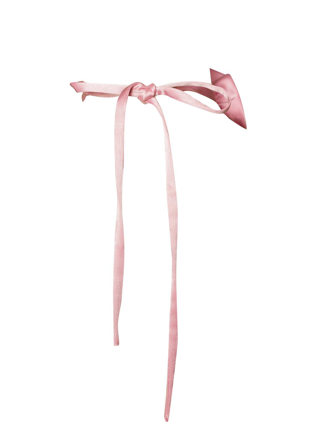 Vida Salmon Pink Satin Rose Flower Choker - HOUSE OF SHE