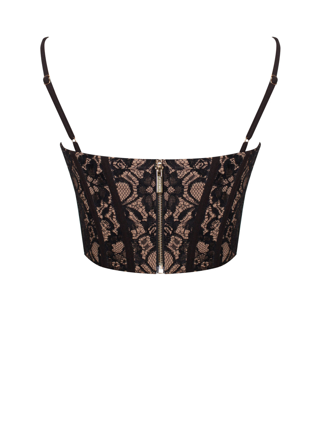 Sia Black Lace Corset Top - HOUSE OF SHE