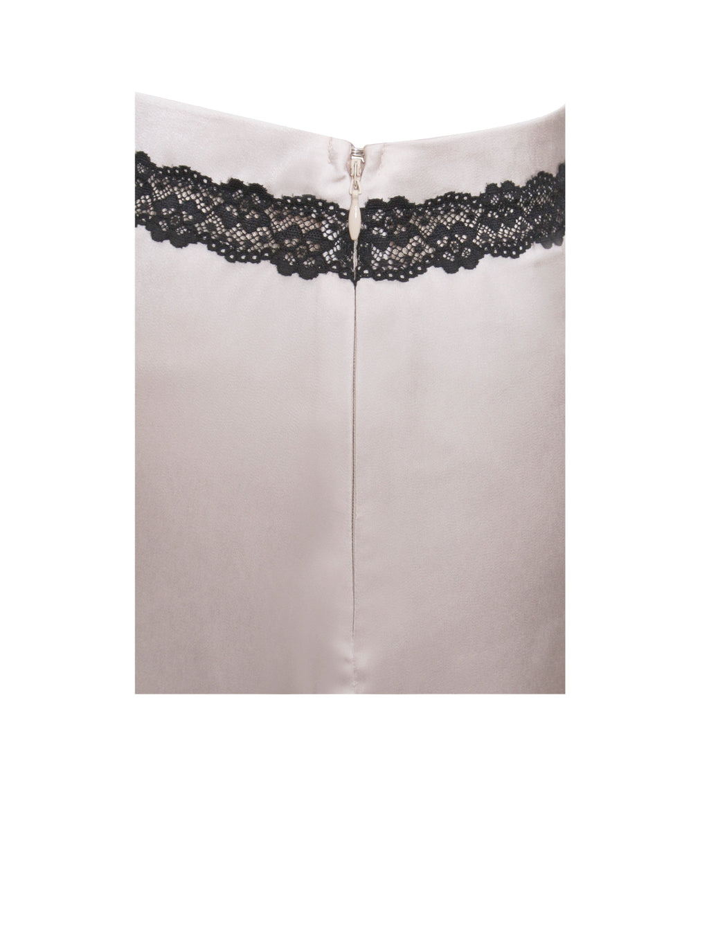 Victoria Beige Satin Skirt - HOUSE OF SHE