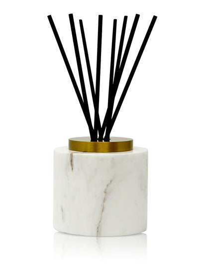 White Marble Reed Diffuser, "White Flower" Scent