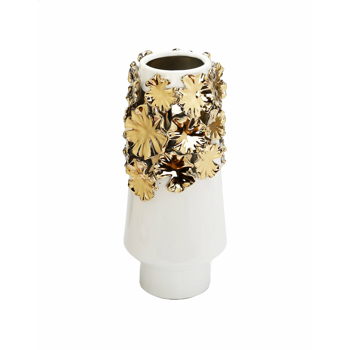 White Vase Gold Upper Detail - HOUSE OF SHE