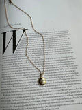 A - Z Letter Gold CZ Brass Necklace - HOUSE OF SHE