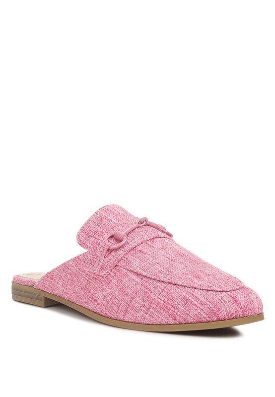 AKUA Horsebit Embellished Mule Slides - HOUSE OF SHE