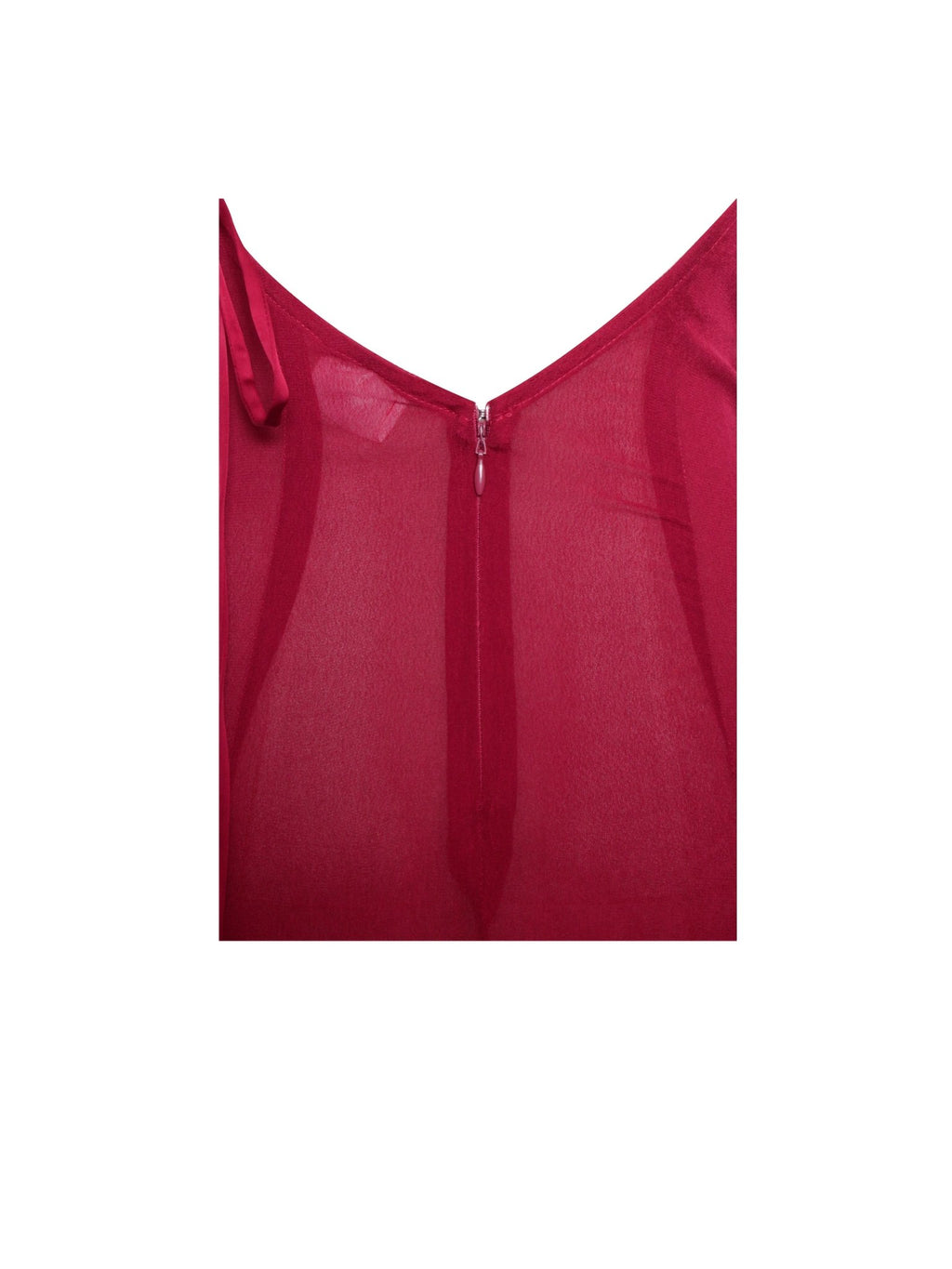 Ana Burgundy Rayon Backless Maxi Dress - HOUSE OF SHE
