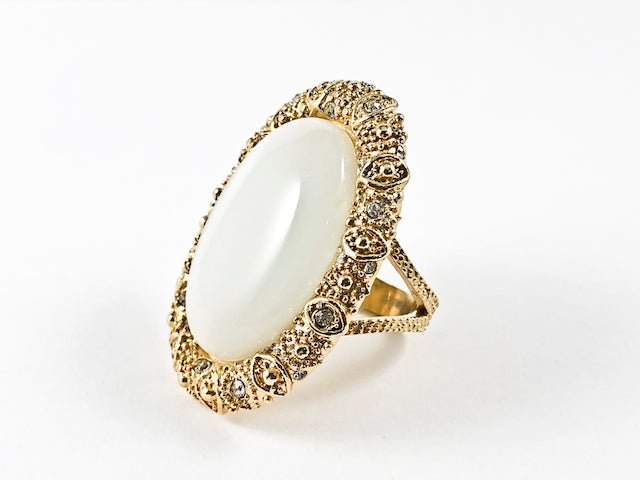 Antique Moon Steel Ring - HOUSE OF SHE