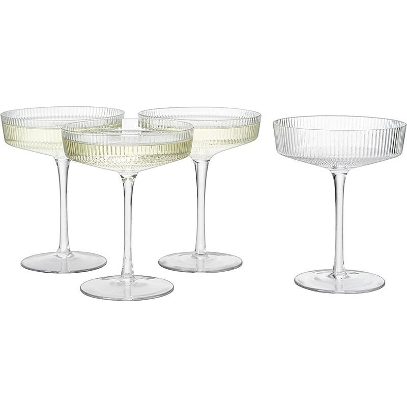 Art Deco Champagne & Cocktail Glasses ( Set of 2) - HOUSE OF SHE