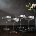 Art Deco Champagne & Cocktail Glasses ( Set of 2) - HOUSE OF SHE