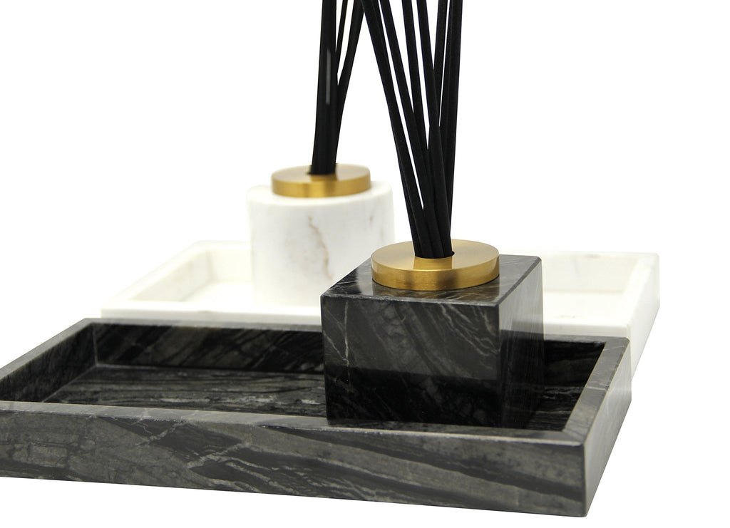 Black Marble Reed Diffuser, "Lily of the Valley" Scent - HOUSE OF SHE