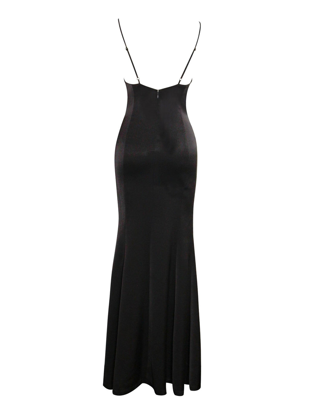 Eli Black and White Bow Satin Dress - HOUSE OF SHE