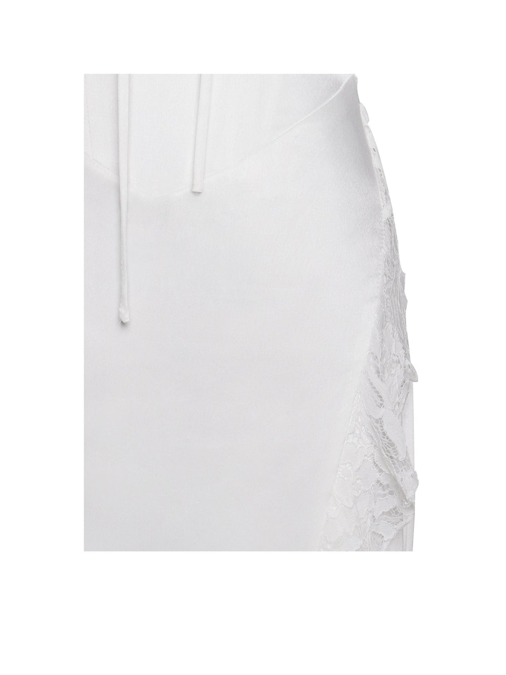 Freddie White Lace Satin Maxi Corset Dress - HOUSE OF SHE
