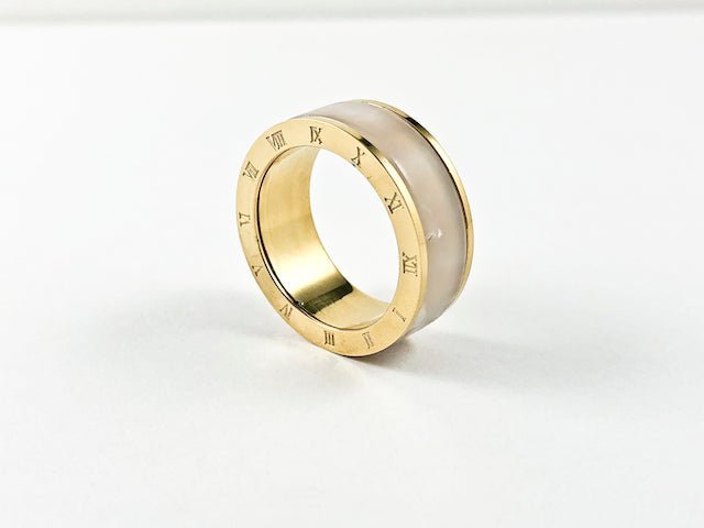 Fresh Water Pearl Steel Ring - HOUSE OF SHE