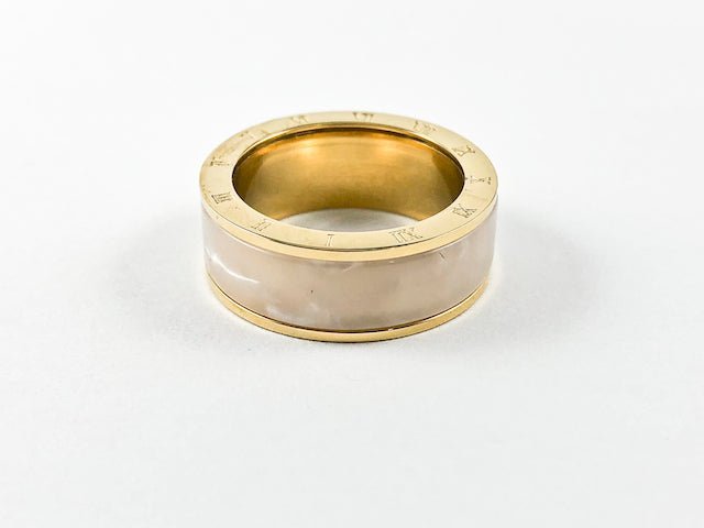 Fresh Water Pearl Steel Ring - HOUSE OF SHE