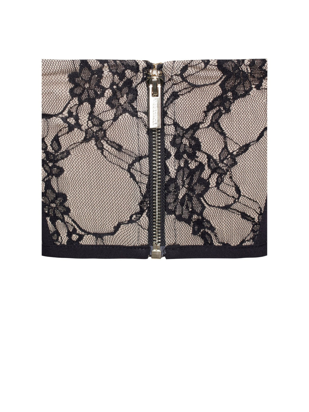 Gia Black Lace Corset Cropped Top - HOUSE OF SHE
