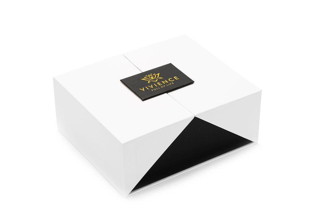 Gold Diffuser  with Dimensional White Flower, “Iris and Rose” aroma - HOUSE OF SHE