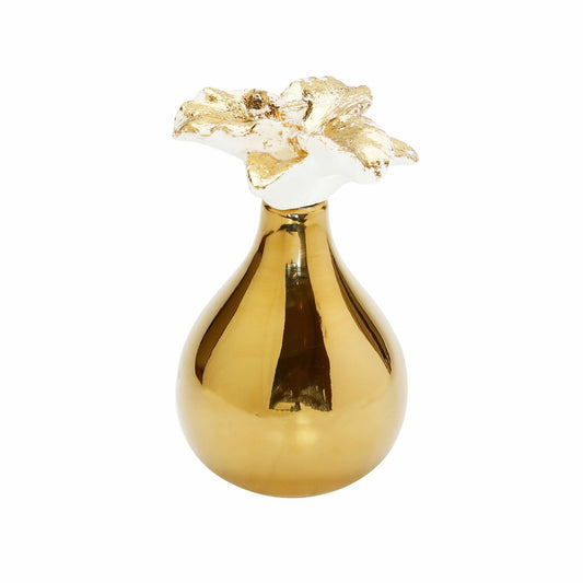 Gold Narrow top Diffuser, "Iris & Rose" - HOUSE OF SHE