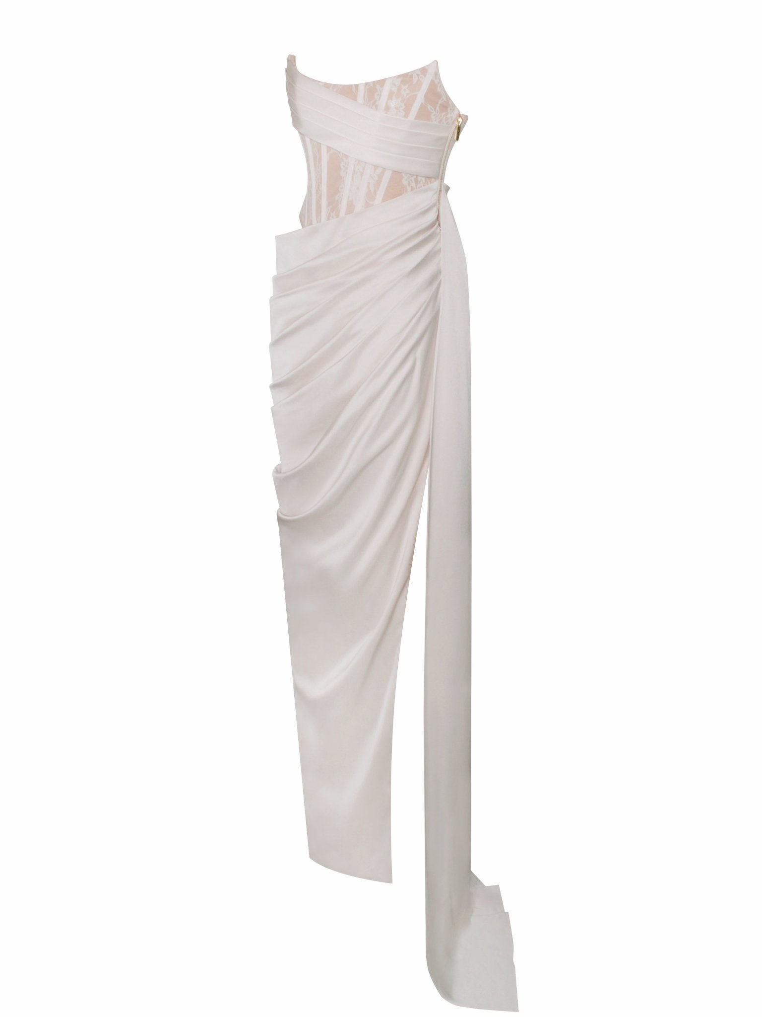 Katie Satin Corset Dress - HOUSE OF SHE