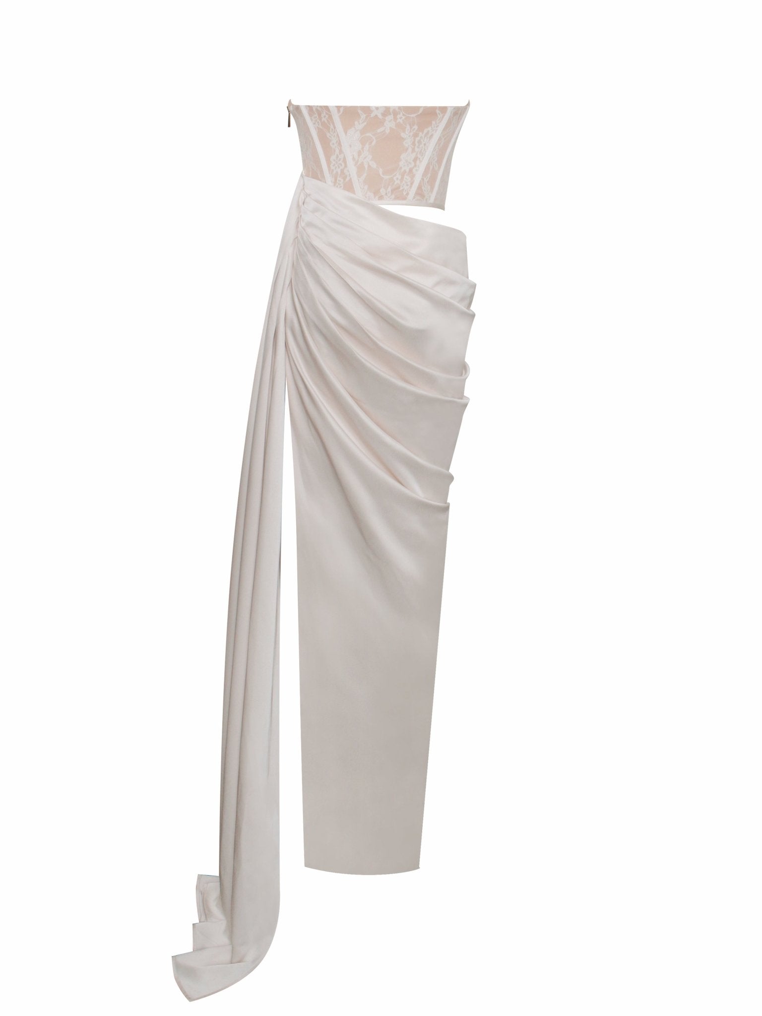 Katie Satin Corset Dress - HOUSE OF SHE