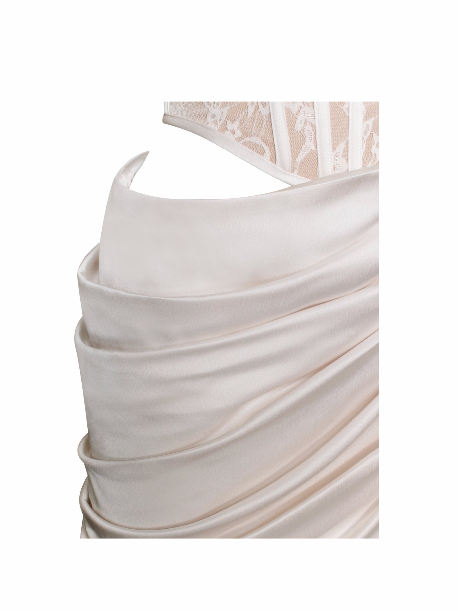 Katie Satin Corset Dress - HOUSE OF SHE