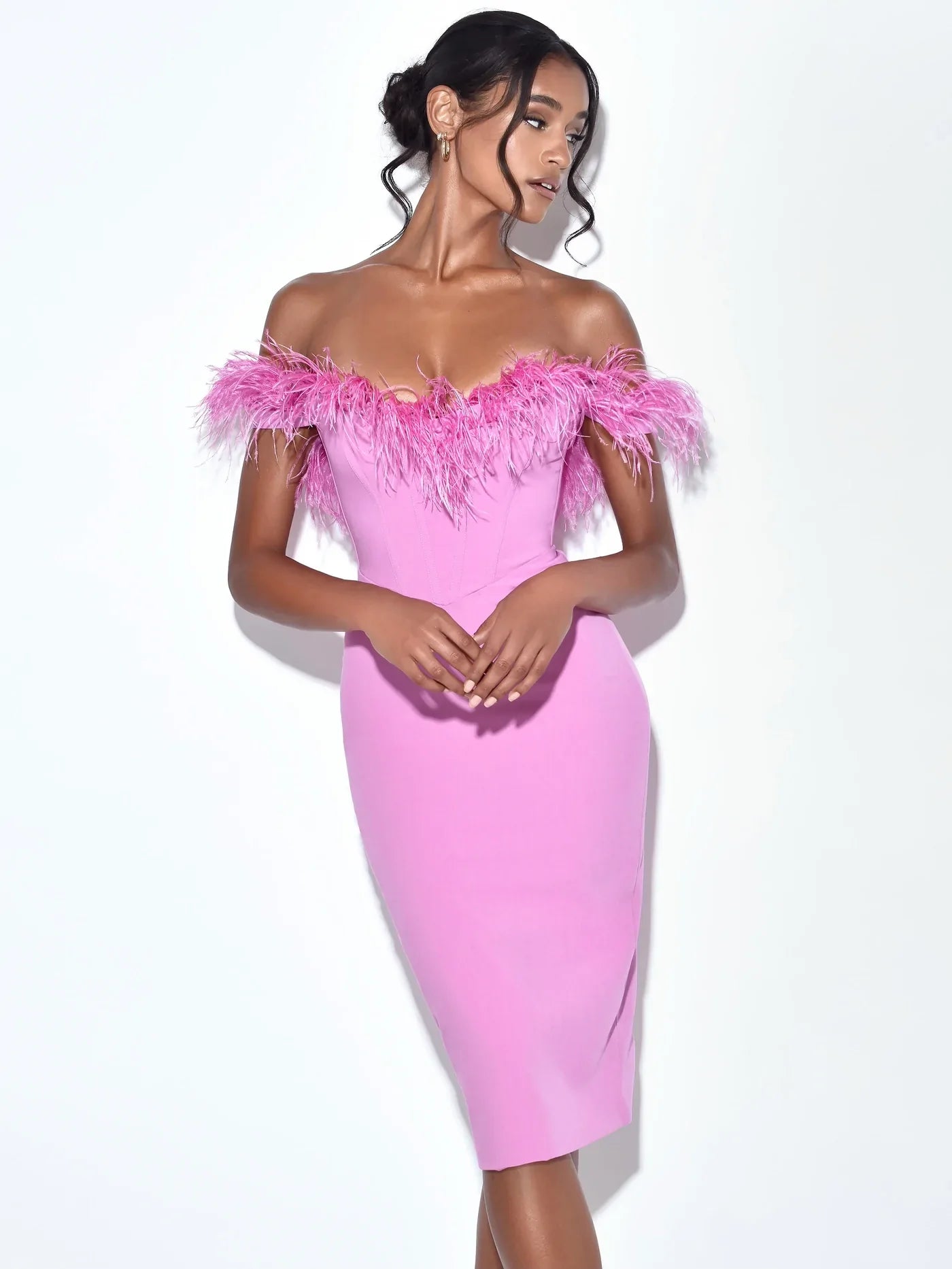 Kelly Pink Corset Dress - HOUSE OF SHE