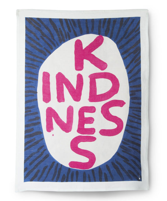 Kindness Tea Towel x David Shrigley - HOUSE OF SHE