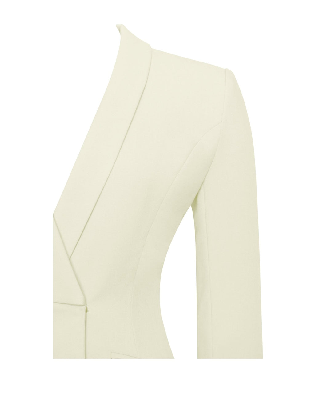 Madeline Pearl White Feather Trim Blazer Dress - HOUSE OF SHE