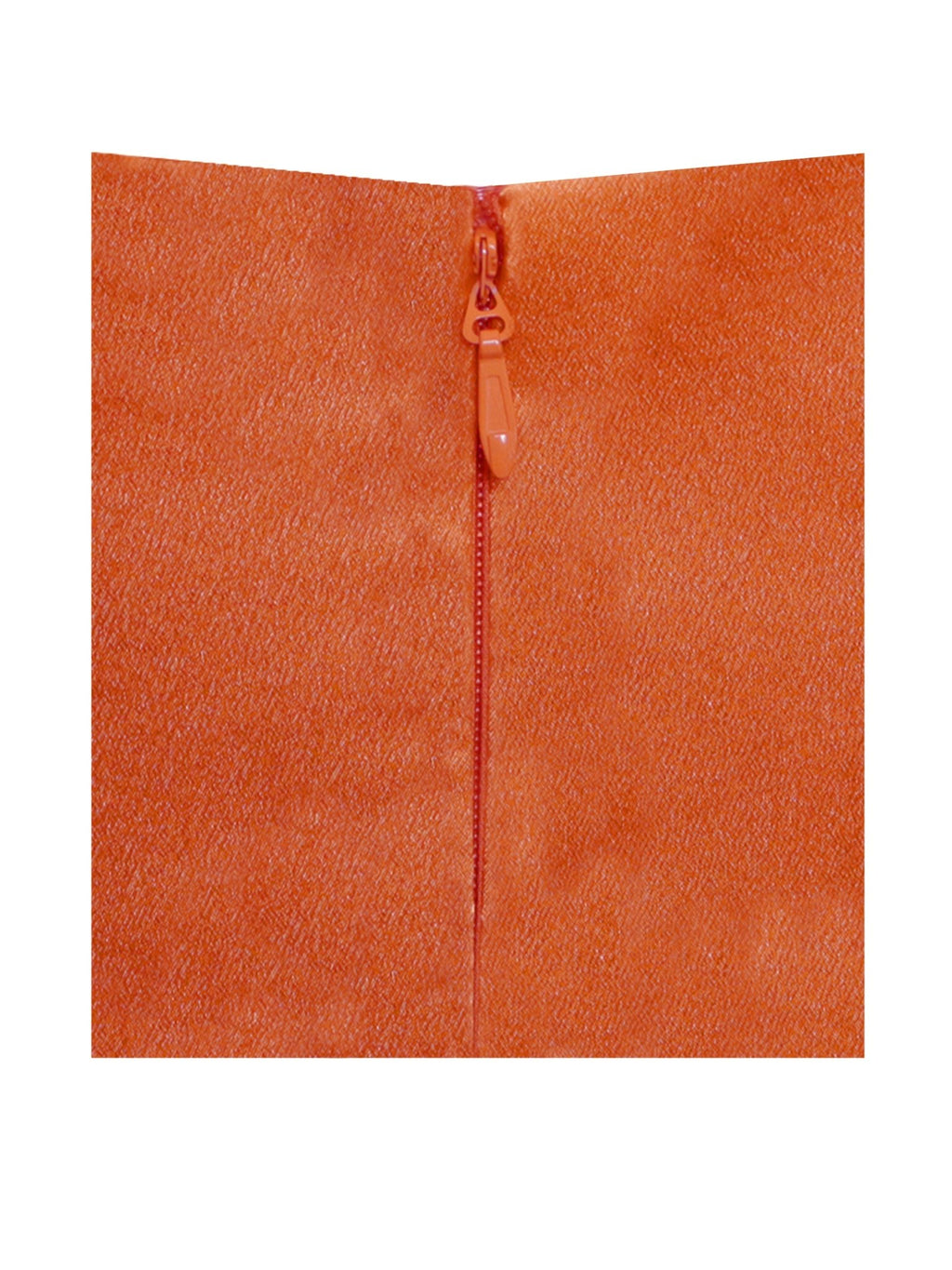 Marcia Orange Satin Strappy Halter Neck Dress - HOUSE OF SHE
