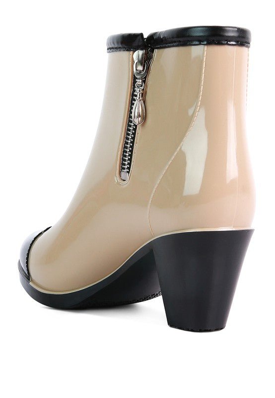 Mizzle Smart Block Heeled Rainboots - HOUSE OF SHE