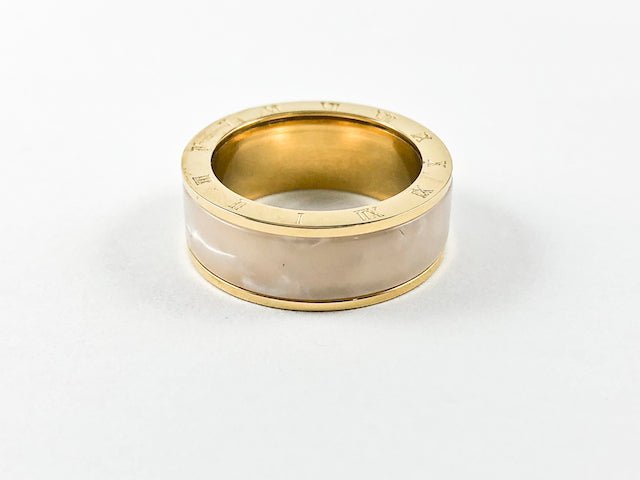 Fresh Water Pearl Steel Ring - HOUSE OF SHE