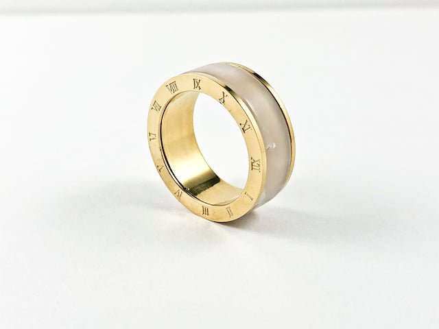 Fresh Water Pearl Steel Ring - HOUSE OF SHE