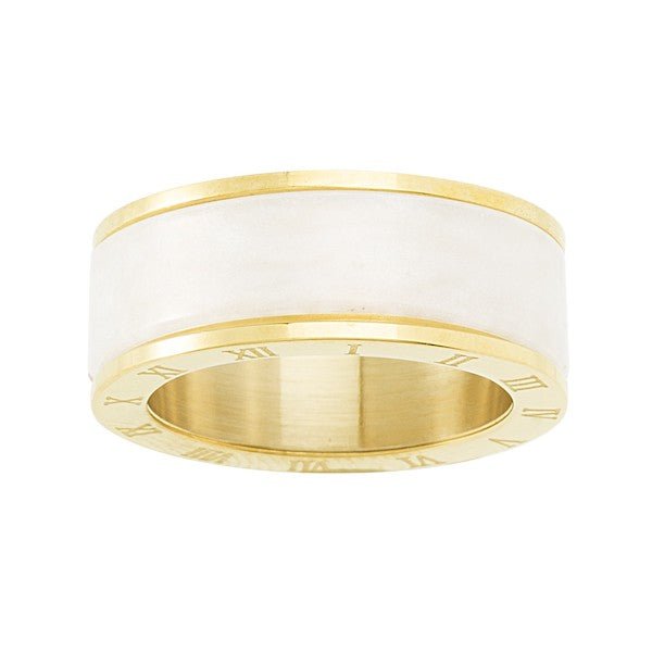 Fresh Water Pearl Steel Ring - HOUSE OF SHE