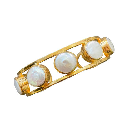 Mother Of Pearl Cuff Bracelet - LATE NIGHT LOVE
