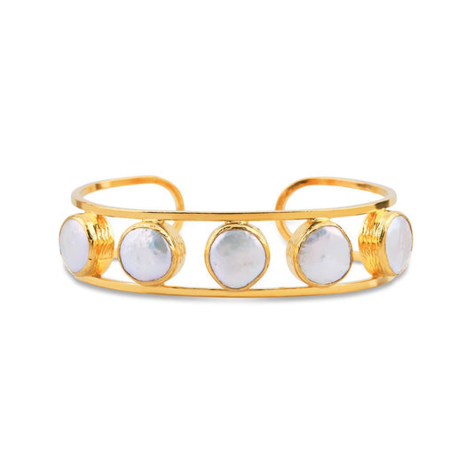 Mother Of Pearl Cuff Bracelet - LATE NIGHT LOVE