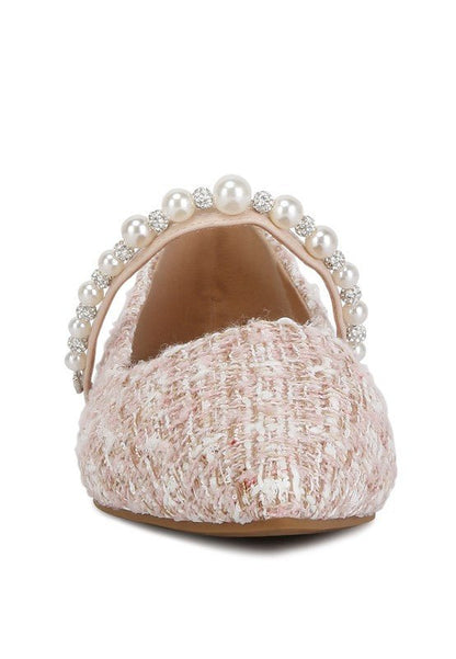 Mowie Tweed Mary Jane Ballet Flats - HOUSE OF SHE